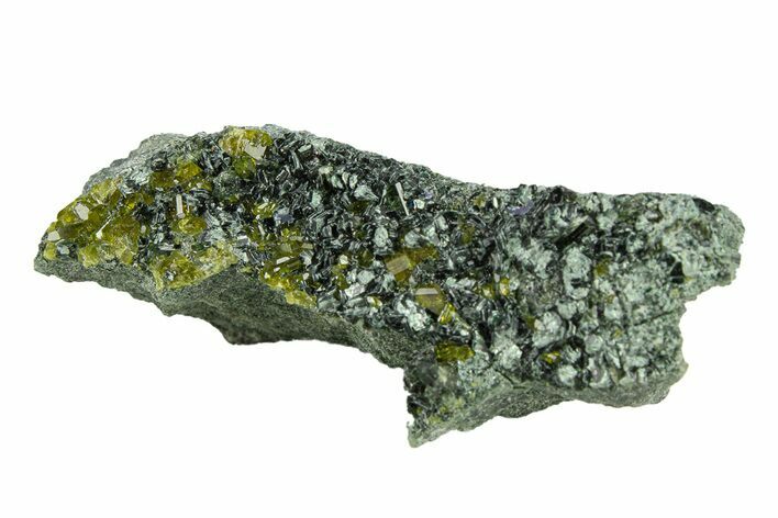 Deep Green Diopside with Epidote - Afghanistan #290366